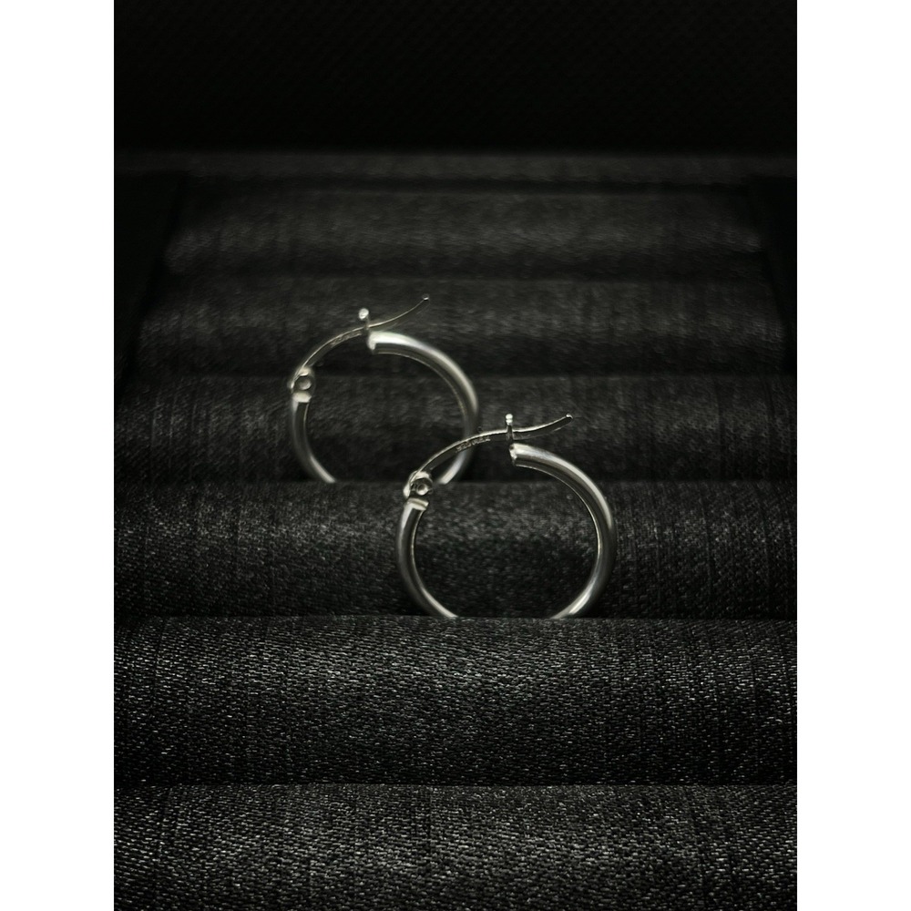 Aros de Plata 925, 925 Sterling Silver Hoop Earrings